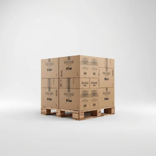 Pallet met dozen