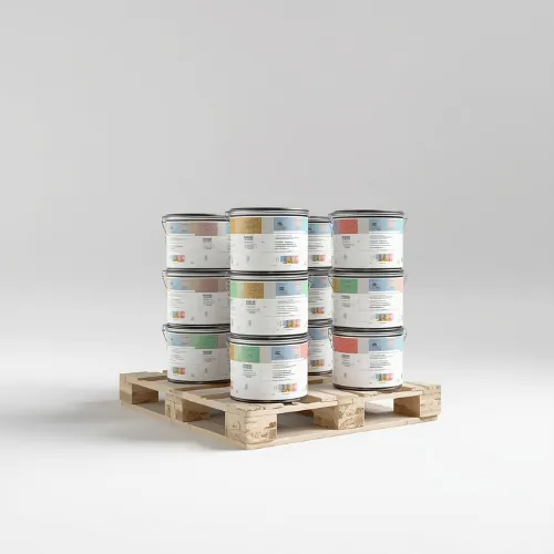 Pallet met verf