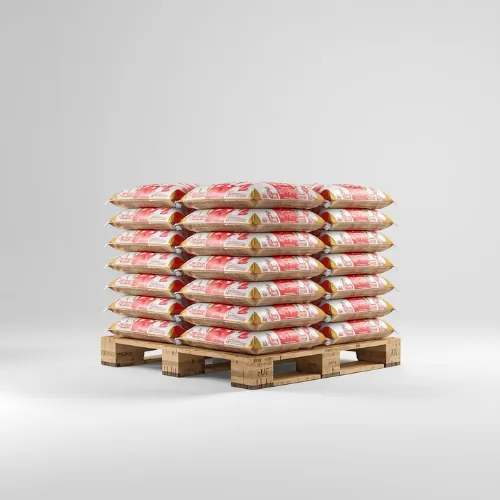 Pallet met zakgoed